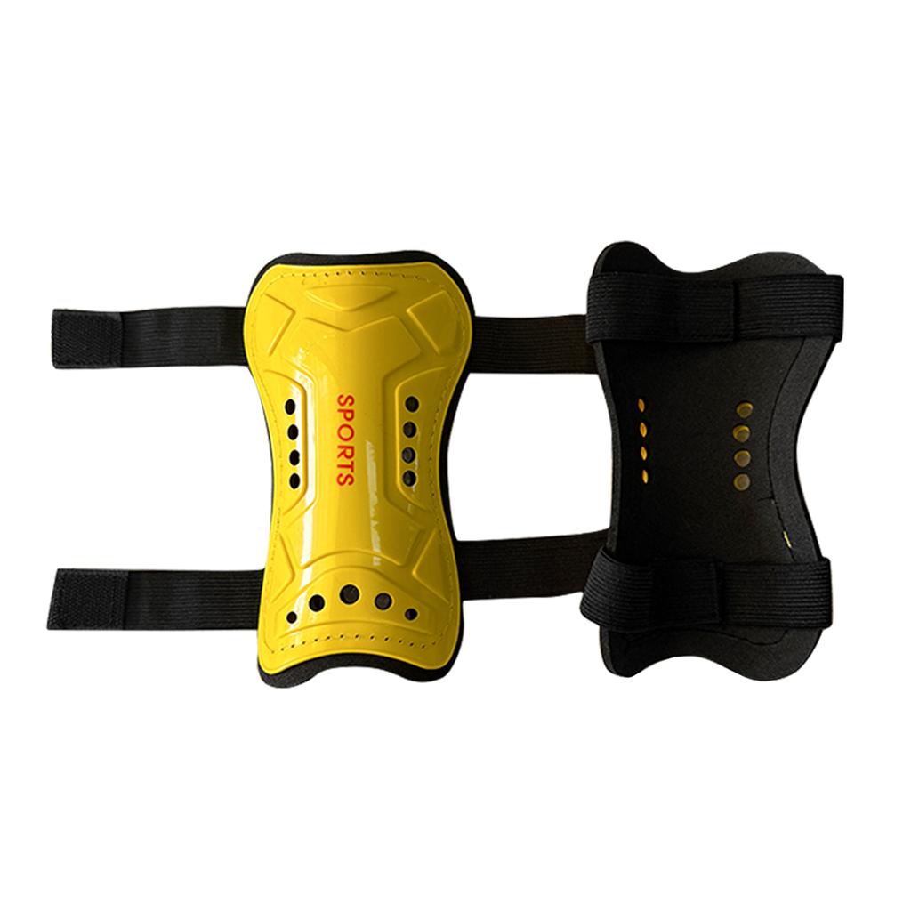Double-row strap football leg guards for adults and children. Competition and training protective gear for sports and cycling. L 1