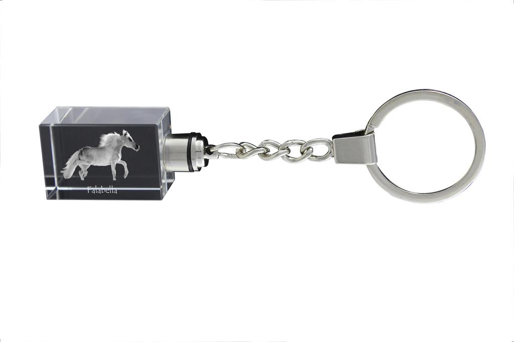 Falabella - Crystal Pendant with Photo of a Horse, Illuminated Pendant, Unique Gift by Art-Dog Brand