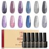 Гель-лак 6 шт. в партии, набор гель-лаков для ногтей, маникюрный набор для дизайна ногтей, полуперманентный гель-лак, гибридный замачиваемый УФ-лампа, набор гель-лаков для ногтей «сделай сам»