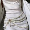 Y2K Jewelry Multilayer Pearl Waist Chain Tassel Belly Chain Sexy Body Chain  Dress Accessories