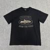 Хлопковая футболка Corteiz Streetwear Мужская Свободный крой Круглый вырез Короткий рукав Хип-хоп Графическая футболка