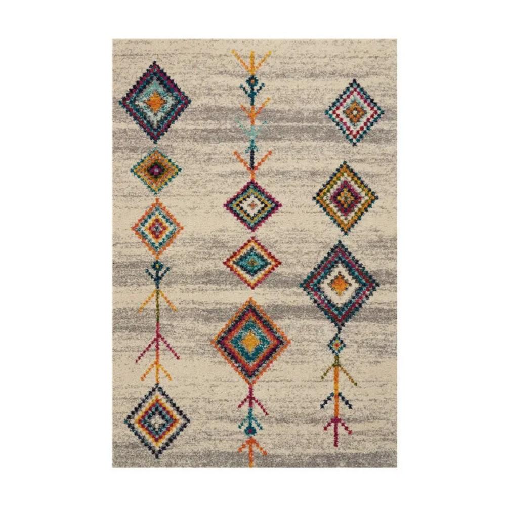 Геометрический длинный ковер в богемном стиле для журнального столика, современная минималистичная спальня, нескользящий коврик, домашний декор