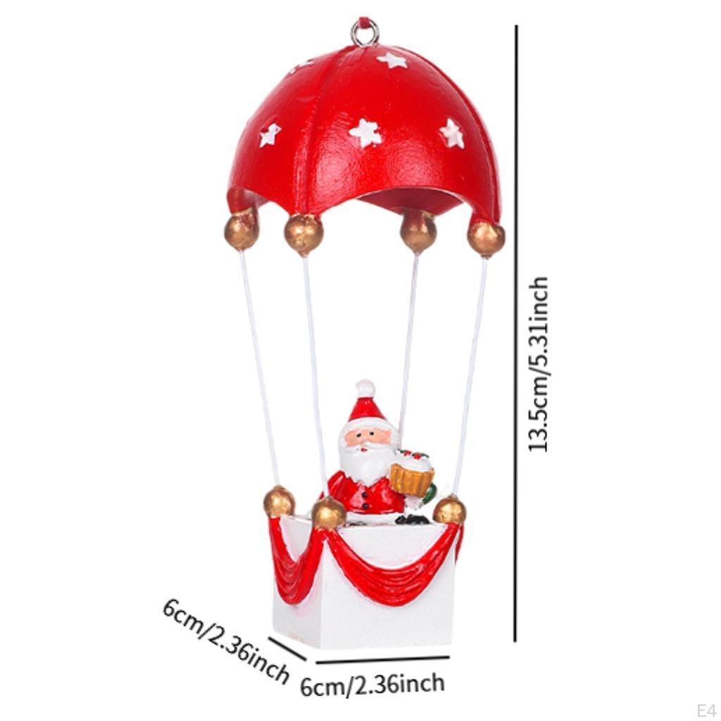 Christmas Hanging Figure Parachute Ornament Tree Decoration Craft Artwork Resin Statue for