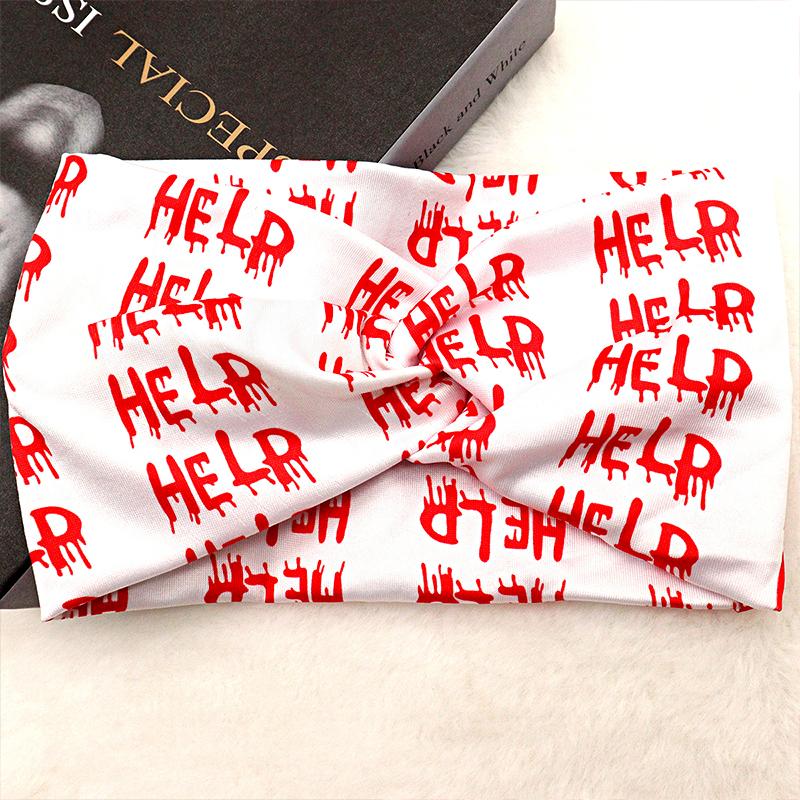 1 шт. Хеллоуин кровь повязка на голову эластичный уличный впитывающий пот галстук завязанный шарф для волос