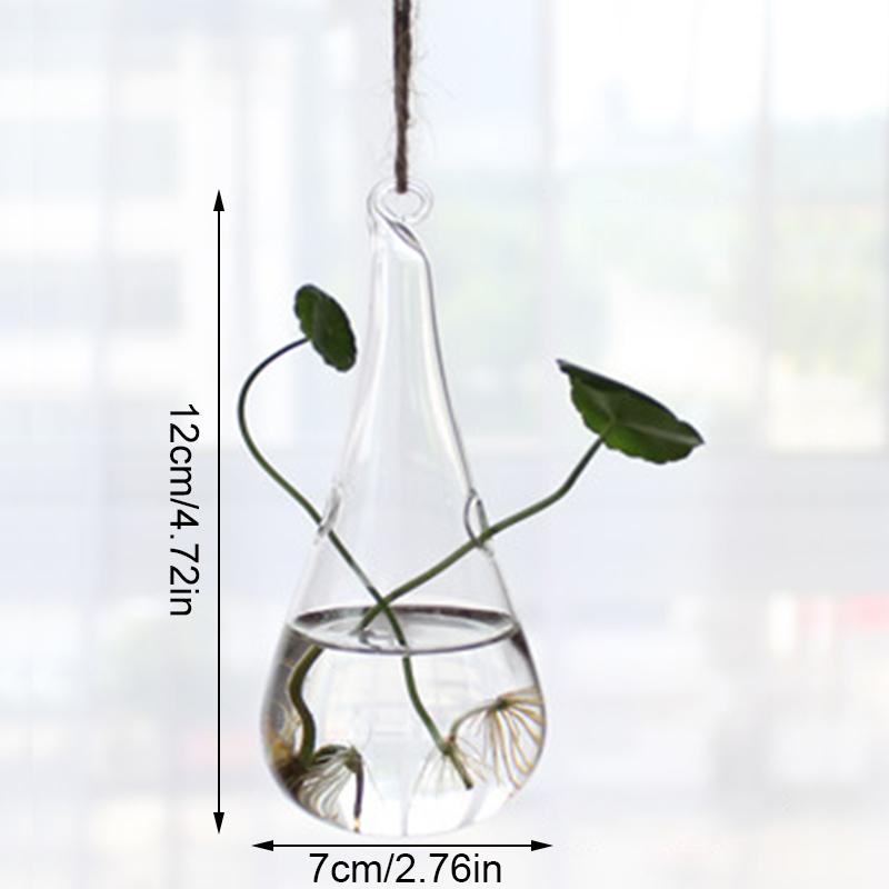 1 шт. прозрачные вазы для гидропоники, террариумный контейнер, подвесная стеклянная ваза, цветочный горшок