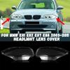 Front Lampshade Lamp Shell Headlamp Cover For BMW 1 Series E81 E82 E87 E88 2003-2011 Headlight Shade Lens 63116924667