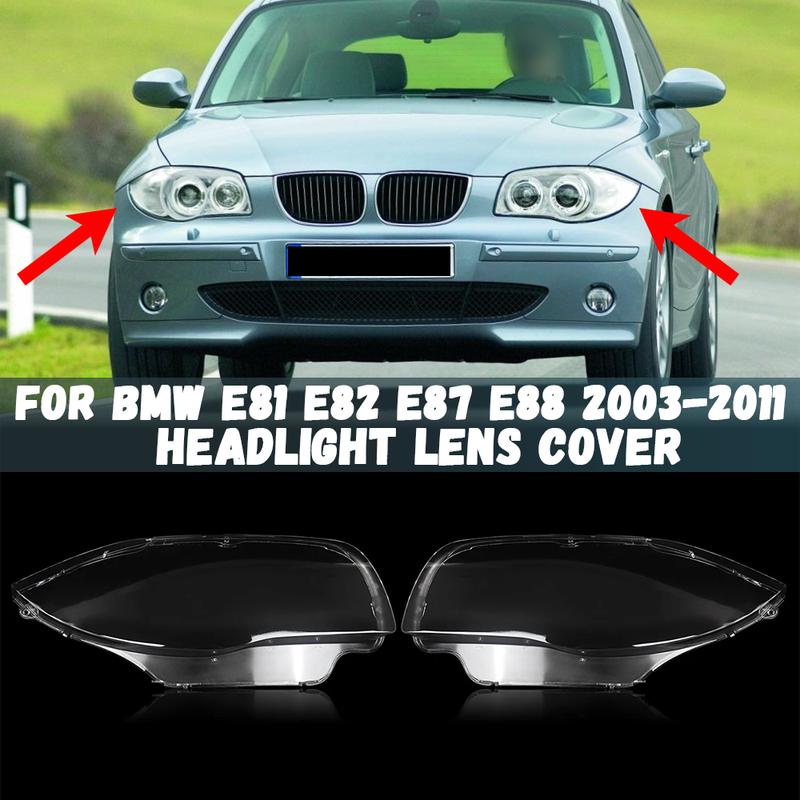 Front Lampshade Lamp Shell Headlamp Cover For BMW 1 Series E81 E82 E87 E88 2003-2011 Headlight Shade Lens 63116924667