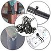 Fixed Fixing Securing Backpack Accessories Loop Cord Elastic Rope Bungee Cord Black Ball Bungee
