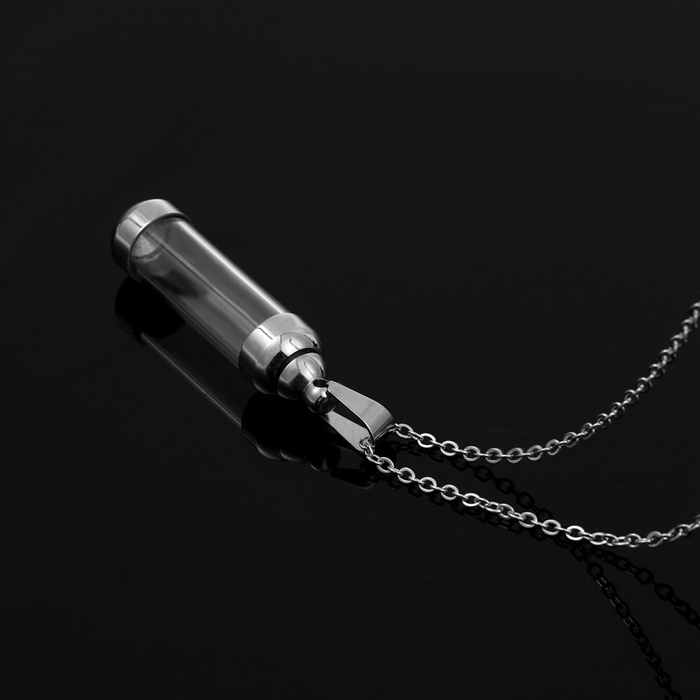 Gift Steel Chain For Ash Sand Wishing Bottle Pendant Glass Vial Necklace Lucky Charm Perfume Jars