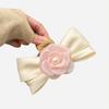 Elegant Korean Style Bow Hair Clip In Stylish Colors With Pearl Detail For Women