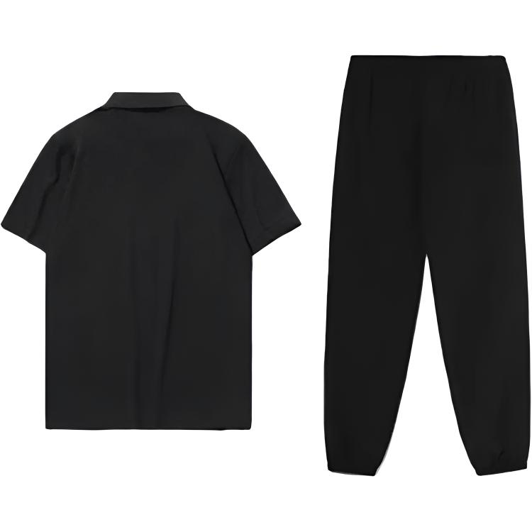 Li Ning Повседневная спортивная одежда Унисекс Черный+Черный YPLT027-1+YYKV197-1