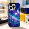 Moon Galaxy Universe Phone Case For iPhone 11,12,13,14,15,16,17,Pro,Max,Plus,E,Air,Mini IMD Matte Black