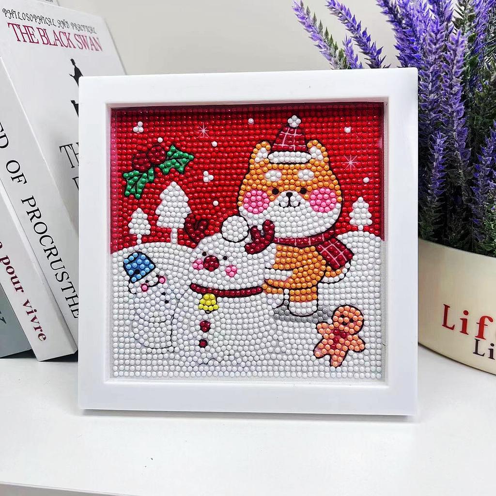 Детская Алмазная Живопись Ручная Работа DIY Каменная Живопись Мультяшная Алмазная Наклейка Спальня Гостиная Декоративная Картина Фоторамка