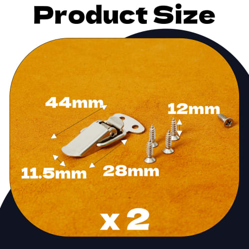 JooBsoso Snap Lock Drawer Lock Latch, 2-Piece Set, Stainless Steel Toggle Latch, Toggle Drawer Latch, Cabinet Latch