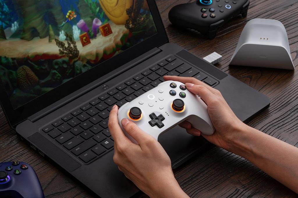 8BitDo Ultimate 2 беспроводной контроллер для Windows игровой контроллер с TMR Switchable Hall RGB Fire 8 Speed Wireless Technology и Android, джойстик,