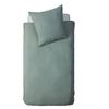 Housse De Couette - Gaze De Coton - Vert - 140 X 200 Cm - 1 Taie D'oreiller 63 X 63 Cm