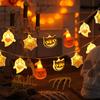 Pumpkin Ghost Lamp String 10/20Lights Halloween Party Props Atmosphere Lamp Light Haunted House