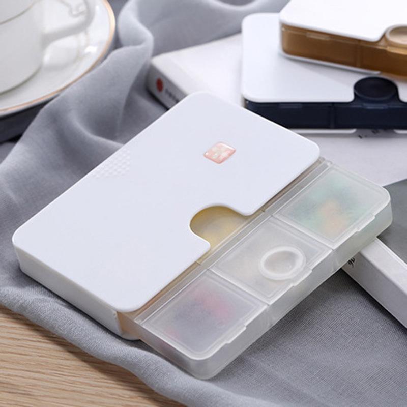 1PCS Pill Case Days Weekly Pill Case 6 Grids Medicine Tablte Dispenser Organizer Pill Box Pill Storage Organizer Container