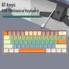 Механическая клавиатура K61 - Синие/Красные/Коричневые/Черные переключатели, Отсоединяемый кабель, RGB-подсветка, Настоящая механическая киберспортивная игровая клавиатура