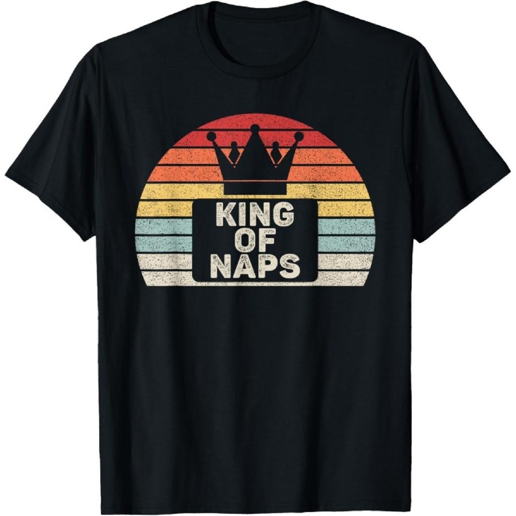 Catch Some Rays Vintage Retro King Of Naps Sleeping Funny Napping T-Shirt