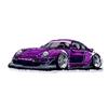 Embroidered Car Shape Rug Sports Racing Car Floor Mat Entrance Carpet Tufted Carpet  Bathroom