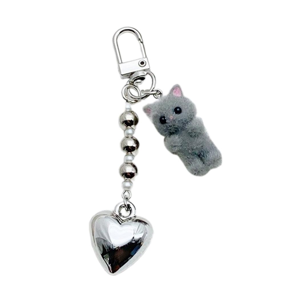 Милое сердце стекающийся брелок с изображением кота, подвеска, милые подвески, украшения, брелок для ключей, подвеска для кошелька, сумки, рюкзака, сумки