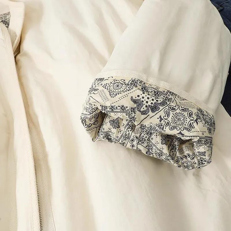 Coat for Women Cotton Autumn Winter Thickened Casual Oversize Double Layer Windbreaker Waterproof Jacket