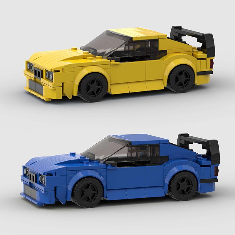 MOC E36 Racing Sports Car Vehicle City Racer Building Blocks Brick Sets Creative Garage Toys Kid Holiday Gift Boy