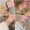 Amber Stylish Ping An Knot Bracelet For Women Spring 2024 New Chinese Wind Ethnic