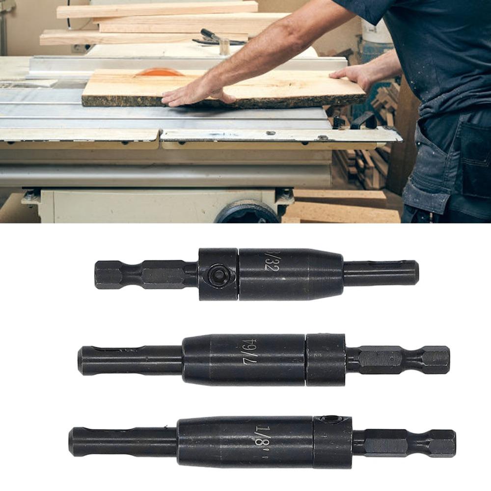 3 PCS Hex Shank Hinge Drill Bit Center Hinge Drill Bit Cabinet and Door Hinge Installation