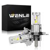 Plated WENLE Super Stealth H4 Led Headlight Bulb Switching Compatible with New Vehicle Inspection Smaller Than Halogen 7 Times Brighter Explosive