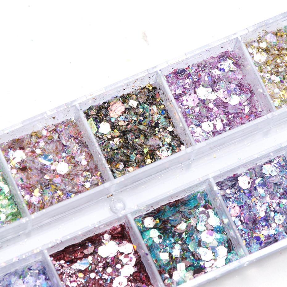 Mixed Hexagonal Nail Glitter Sequin Sequin Flake Nail Art Polishing Nail Enhancement Accessories