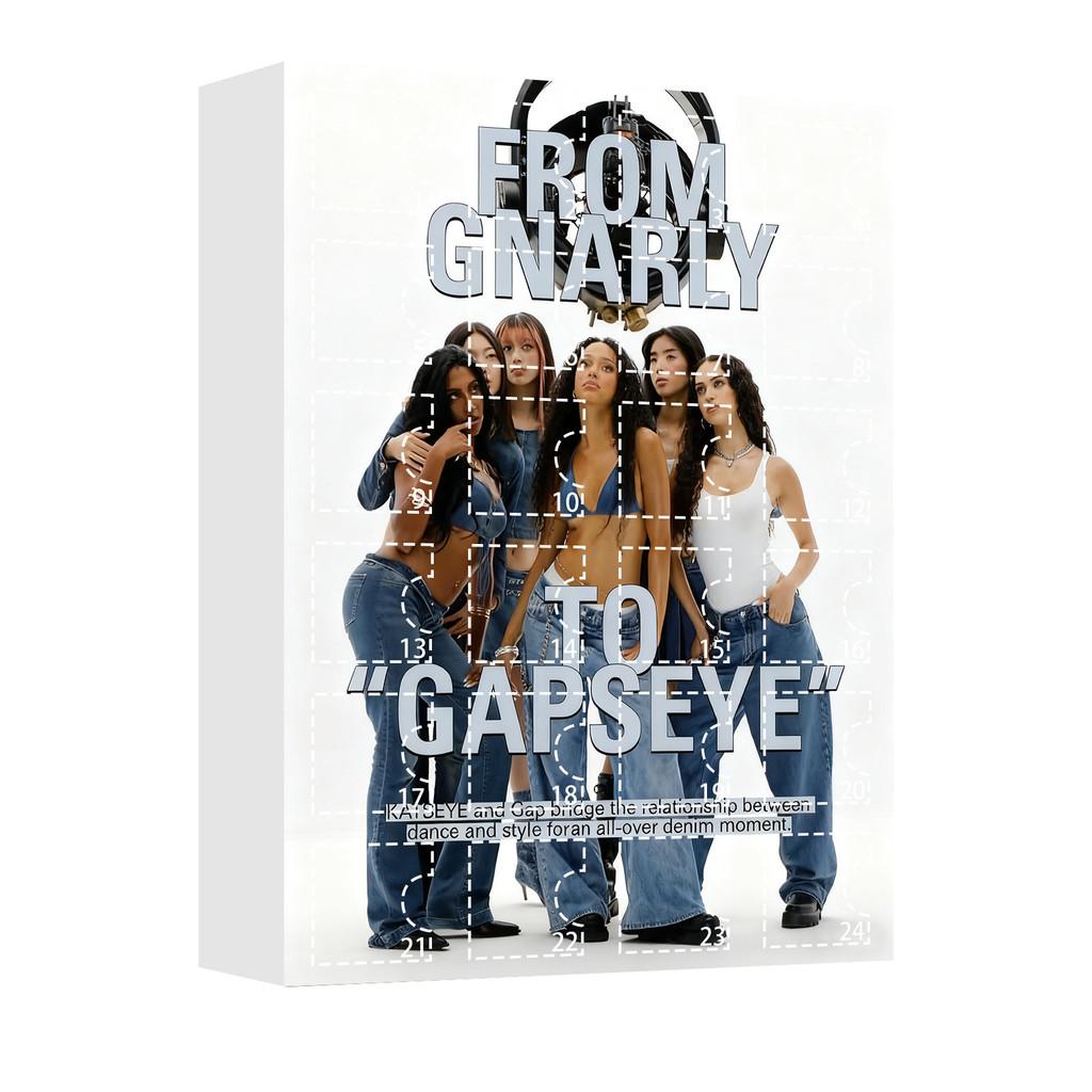Коллекция брелоков для праздников от группы Katseye Girl Group с 24 акриловыми аксессуарами для празднования