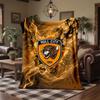 Hull City Football Print Flannel Blanket Soft Warm Sofa Bed Throw Blanket For Home Office Bedroom