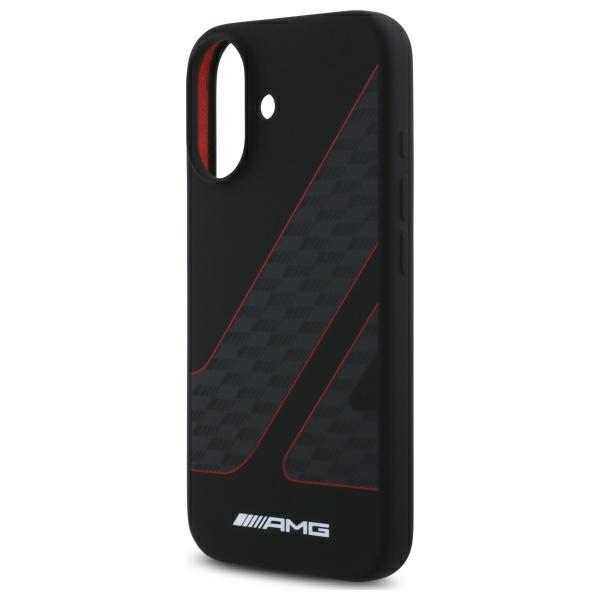 Etui do iPhone 16 AMG Checkered Flag MagSafe Czarny