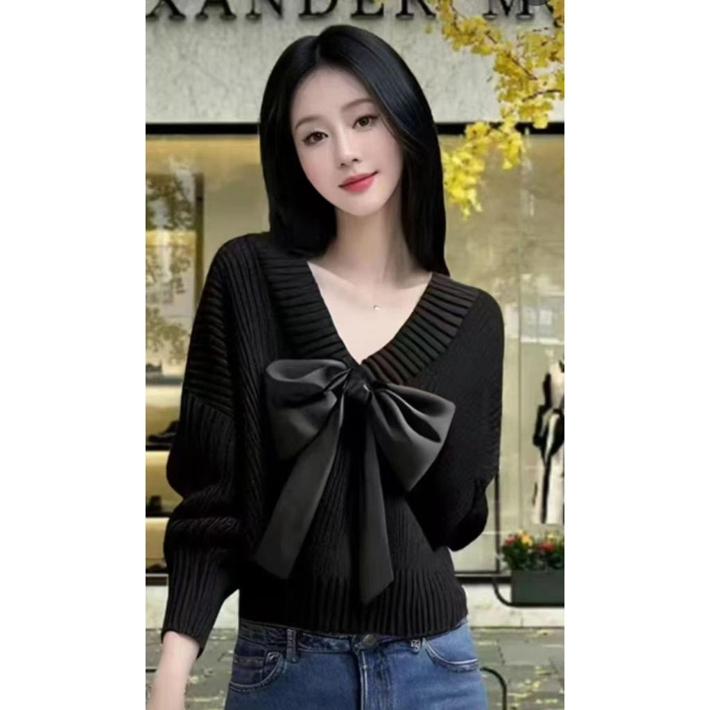 Уникальный белый дизайн с красным узором Анкола для женщин, нишевый и ленивый стиль, универсальный осенний свитер для женщин