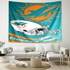 1pc Miami Dolphins logo Tapestry, Living Room, Bedroom, Office, Party Decor, Ideal Festive Gift