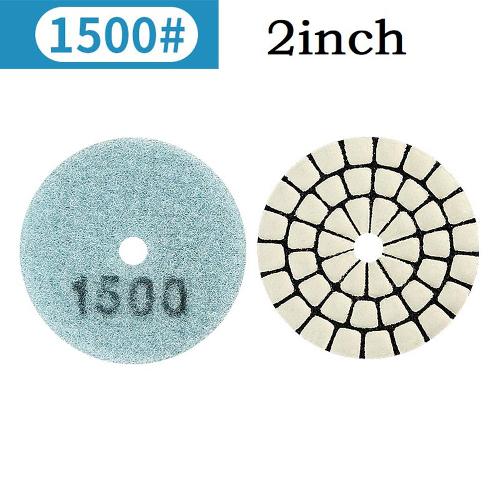 2 Inch 50mm Diamond Dry Polishing Pad Type For Granite Marble Sanding Disc Diamond Polishing Pad Dry Flexible Resin Sanding Disc