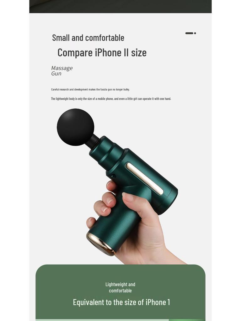 Smart Mini Portable Muscle Massager Gun - Full Body Vibration Impact Therapy