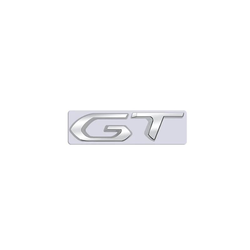 For Peugeot 208 GT Car 3D Metal Letters Logo Badge Decals Sticker Car Auto Rear Trunk Alphabet Emblem Styling Stickers