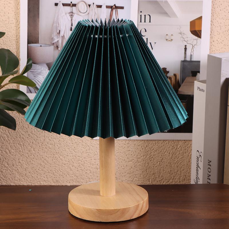 1Pc Ceiling Decor Fabric Pleated Lampshade Modern Washable Table Lamp Cover Diy Retro Chandelier Cloth Cover Living Dining Room