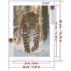 5d DIY Diamond Painting Cross Stitch Animal Leopard Diamond Embroidery Mosaic Full Round Drill Home Decor Arts