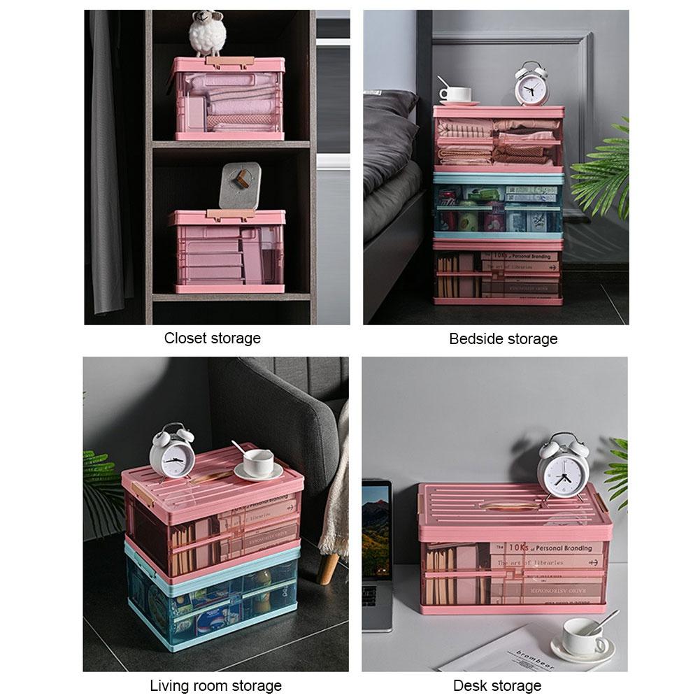 Household Transparent Storage Box Car Trunk Storage Box Finishing Box Sundries Book Box Storage Box