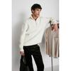 H M Zip Top Sweater Regular Fit wHite