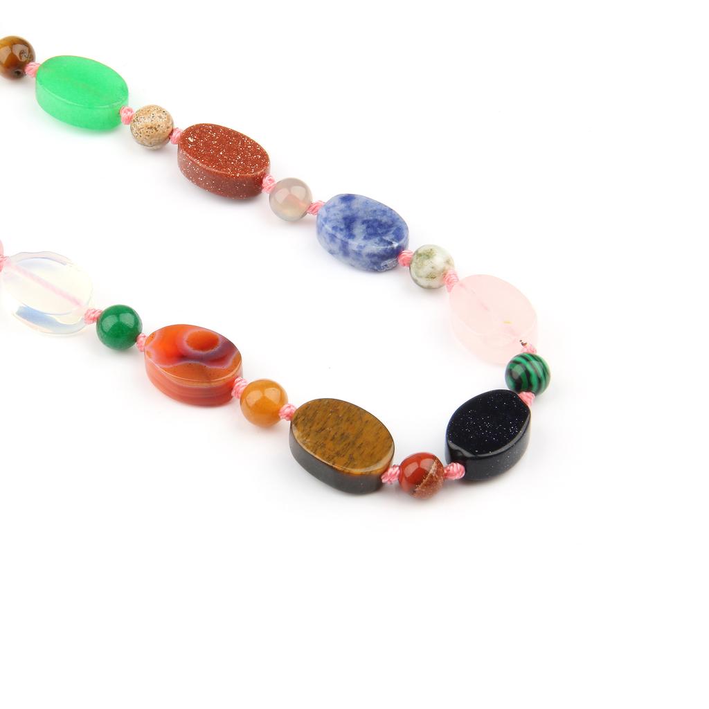 Женские ожерелья из полудрагоценных камней