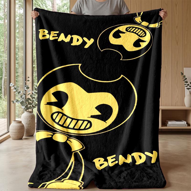 Soft Flannel Blanket Lightweight Cozy Bedroom Living Room CoverBendy and the Ink Machine