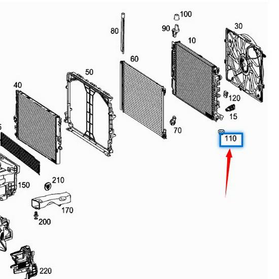 Резиновая опора Mercedes-Benz GLK W204 (0995040212)