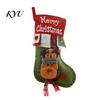 Three Dimensional Christmas Tree Pendants 18 Inch Large Stockings, 3D Santa/Snowman/Reindeer Xmas Hanging Socks, Non-woven Holiday Ornaments
