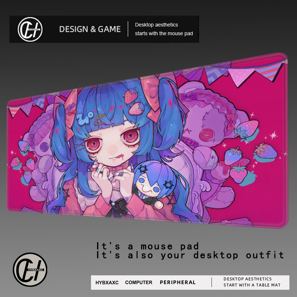 HYBXAXC Mouse Pads Anime Sexy Girls Ultra-Smooth Non-Slip Ideal For 900x400 Gamers Mouse Pad Shock-Absorbing Protect Your Desk