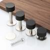 Silent Rubber Doorstop with Wall Protection In Stainless Steel Frame